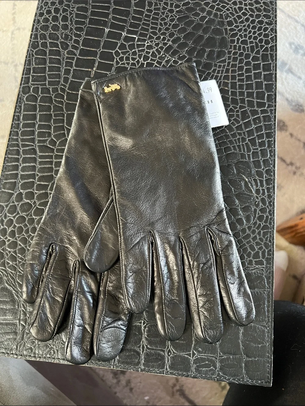 Coach leather gloves size 7.5